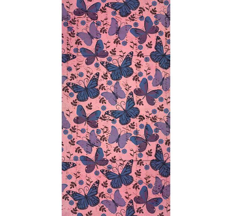 Kids wallpaper in purple tones with quotes - TenStickers