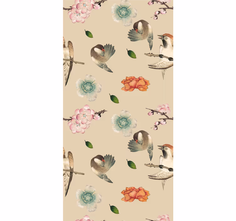 Kids wallpaper beautiful bird duck egg - TenStickers