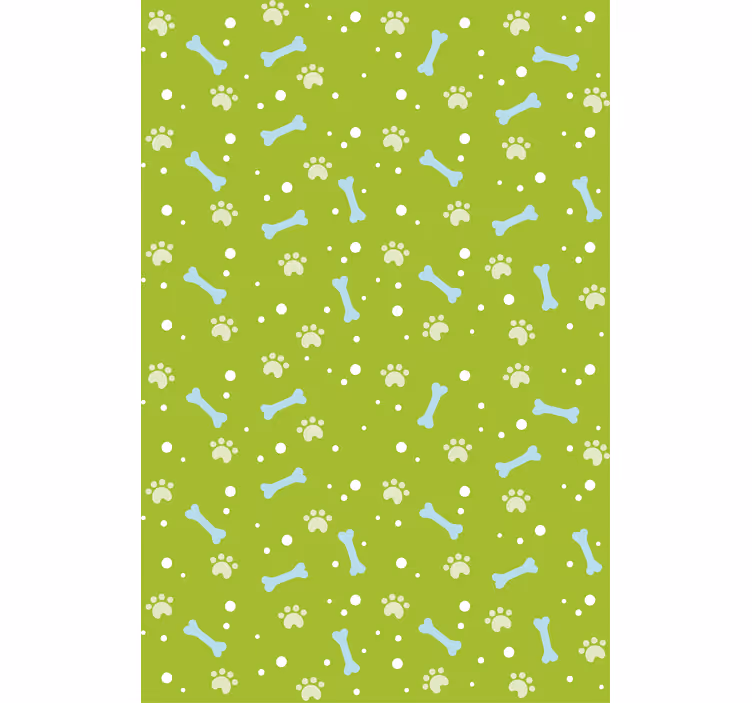 Kids wallpaper paw print design - TenStickers