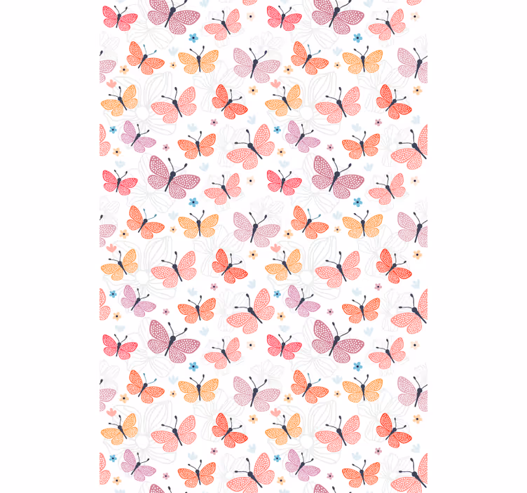 Butterfly wallpaper with butterfly design - TenStickers