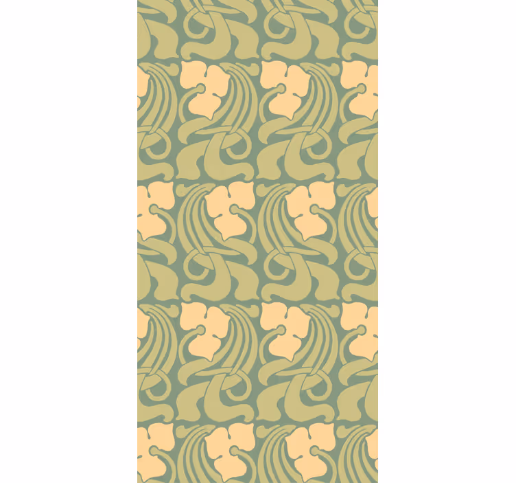 Hallway wallpaper with art nouveau design - TenStickers