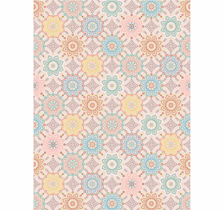 Hallway wallpaper original granny chic design - TenStickers