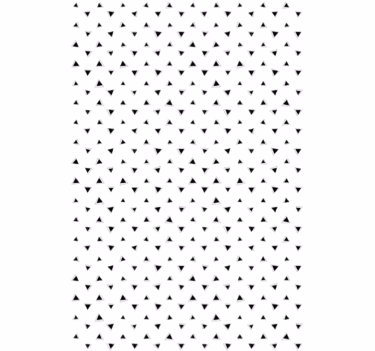 Scandinavian wallpaper black and grey 3d triangles - TenStickers