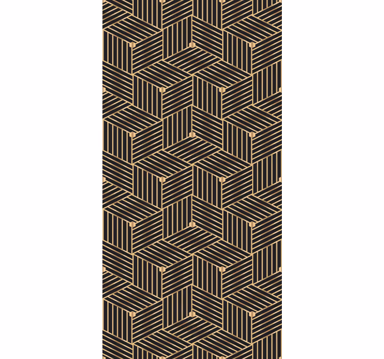 Textured wallpaper geometric linear design - TenStickers
