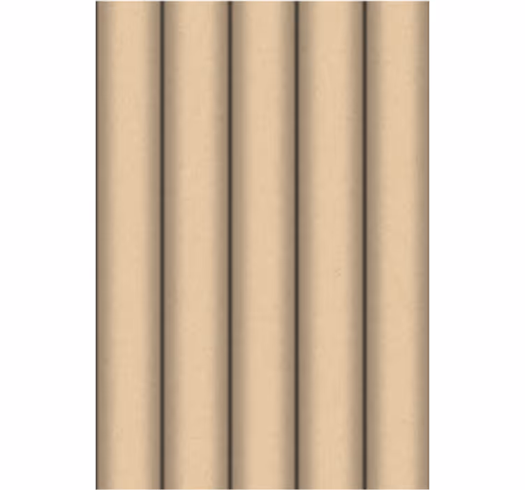 Living room wallpaper brown tube minimalist pattern - TenStickers