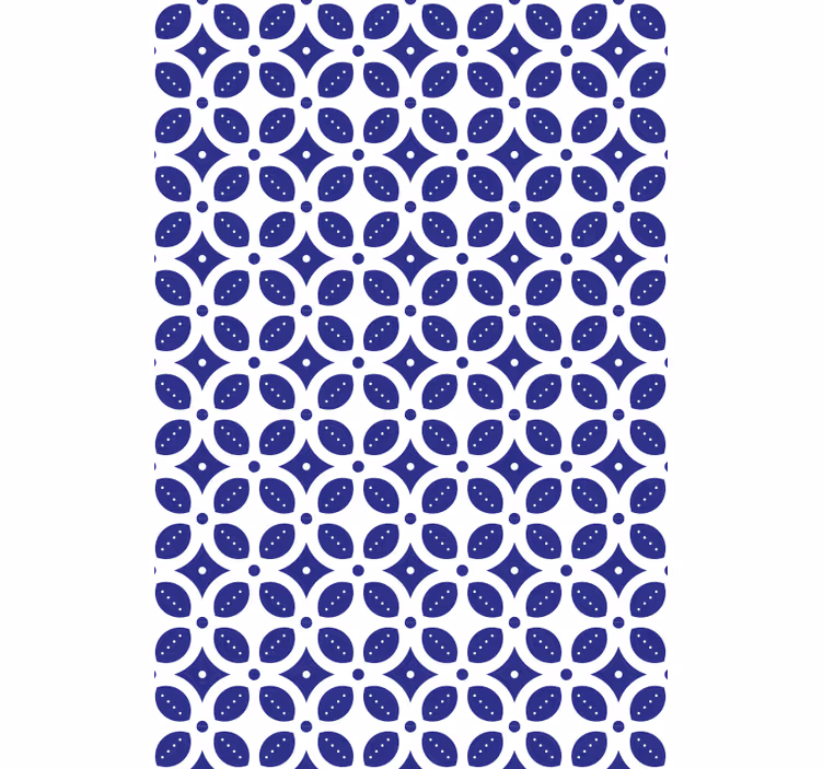 Living room wallpaper geometric pattern design - TenStickers