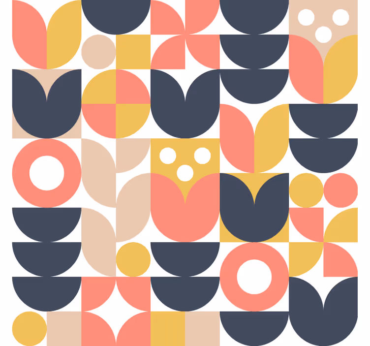 Skandinavian wallpaper nordic geometrics - TenStickers