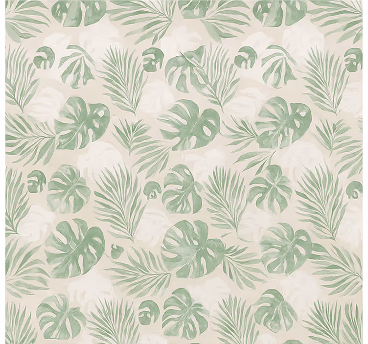 Kitchen wallpaper tropical botanical leaves - TenStickers