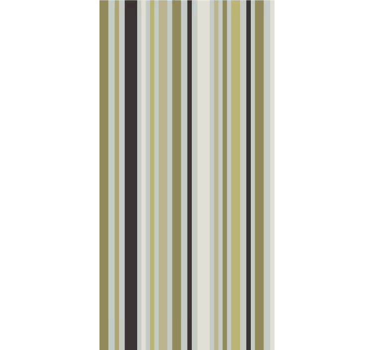 Modern wallpaper in shades of green lines pattern - TenStickers