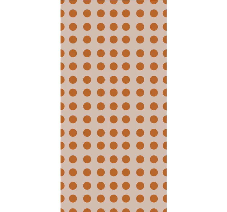 Modern wallpaper in brown polka dots - TenStickers