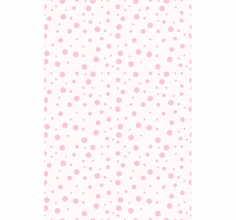 Teens wallpaper with pink dotted patterns - TenStickers