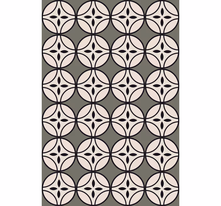Kitchen wallpaper circular harmony design - TenStickers