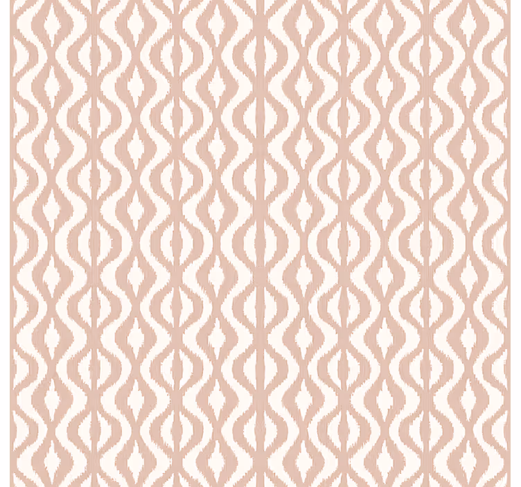 Master bedroom wallpaper dusty rose ikat geometric - TenStickers