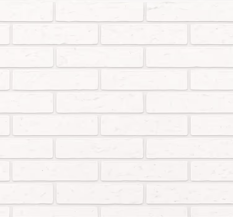 Living room wallpaper simple white brick design - TenStickers