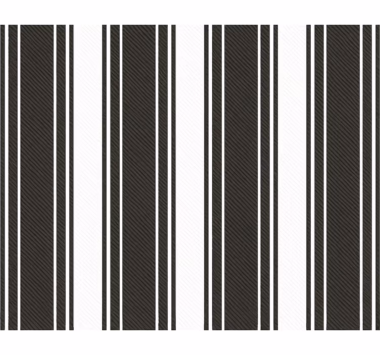 Living room wallpaper vintage black white stripes - TenStickers