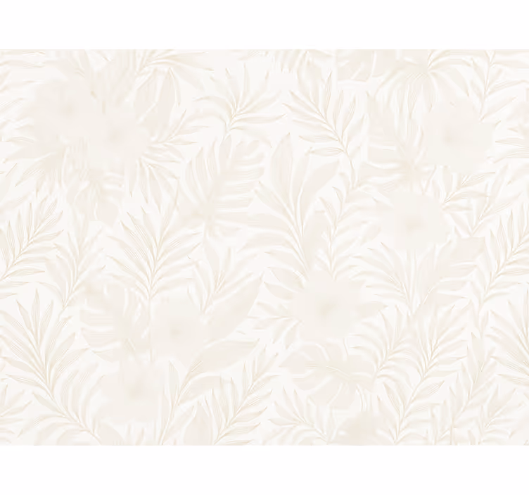 Neutral tropical master bedroom wallpaper - TenStickers