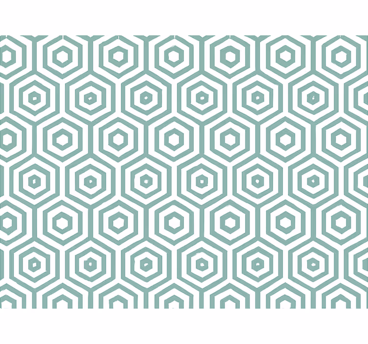 Abstract geometric living room wallpaper - TenStickers