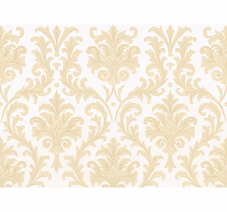 Master bedroom wallpaper in neutral sage pattern - TenStickers
