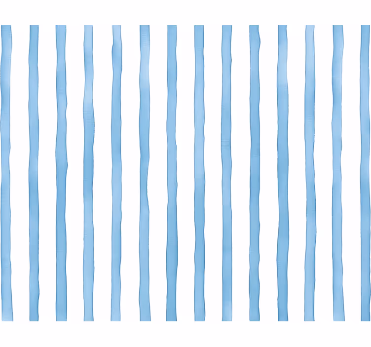 Vertical stripes wallpaper blue watercolor design - TenStickers
