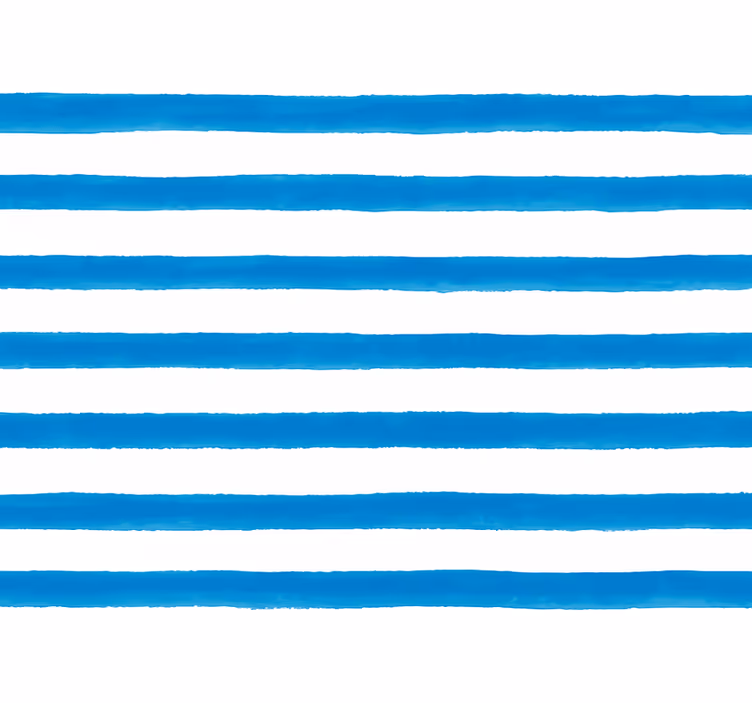 Horizontal stripes wallpaper blue watercolor bars - TenStickers