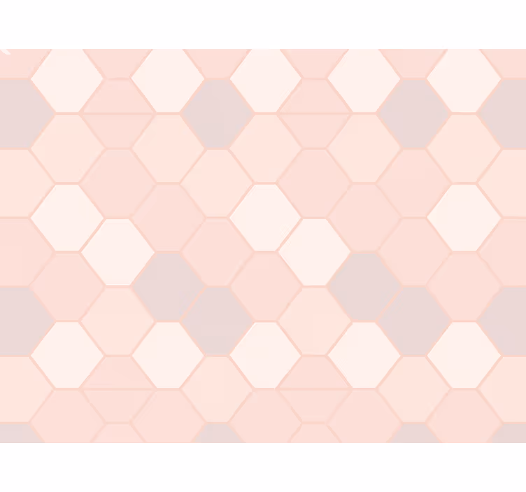 Kids wallpaper modern abstract pink shapes - TenStickers
