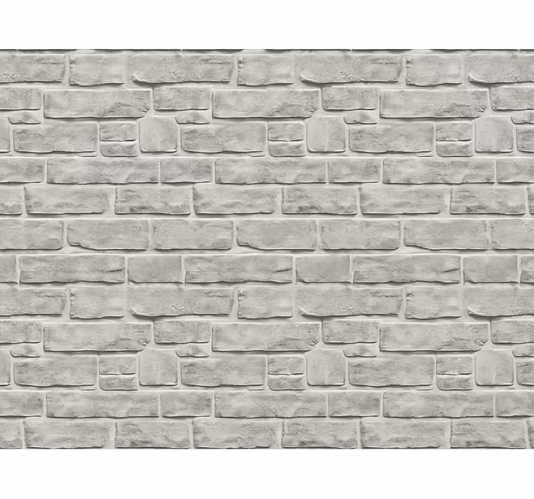 Living room wallpaper with realistic grey stone effect - TenStickers