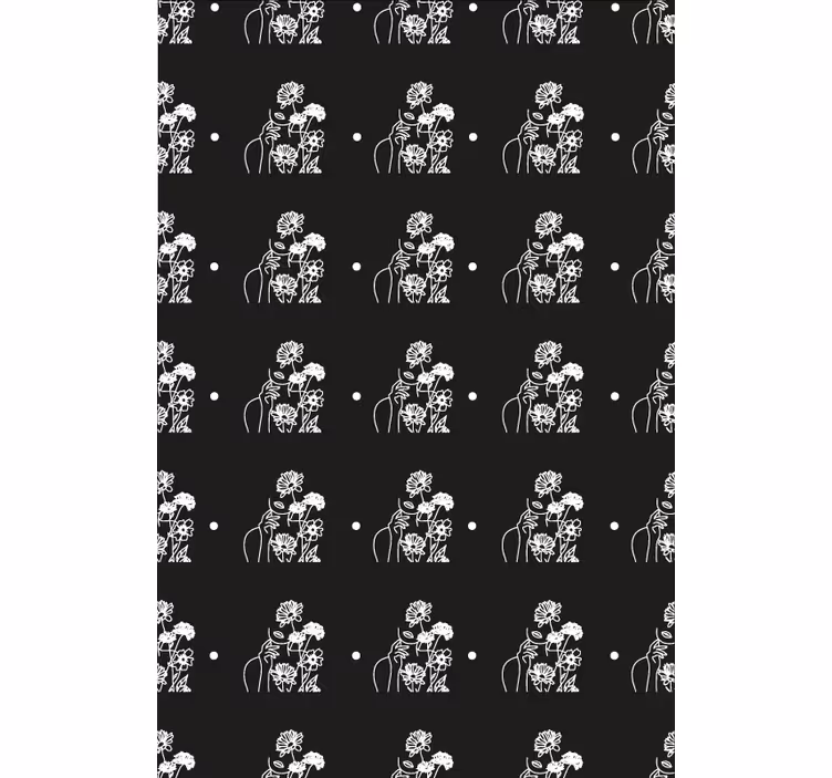 Flower wallpaper woman with sunflowers minimalist design - TenStickers