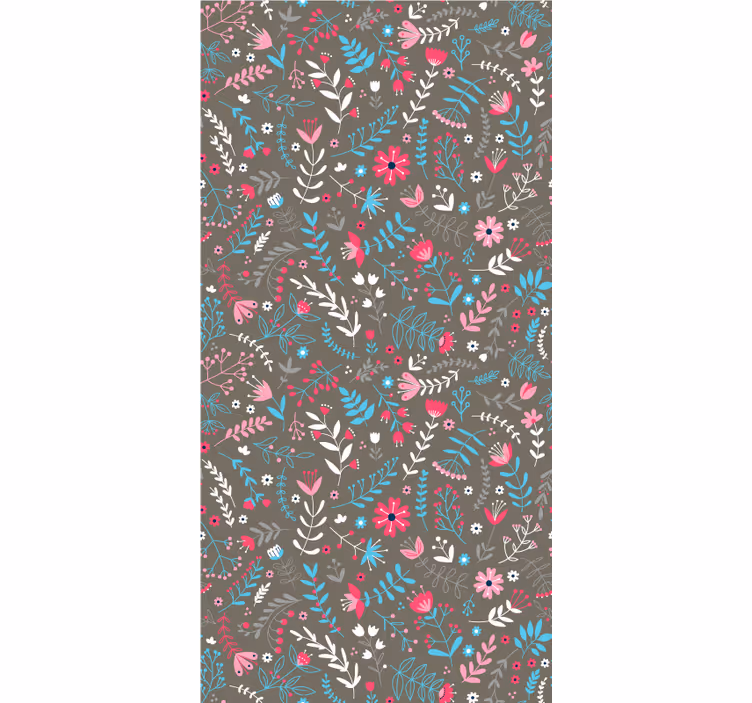 Floral wallpaper in vibrant ditsy floral design - TenStickers