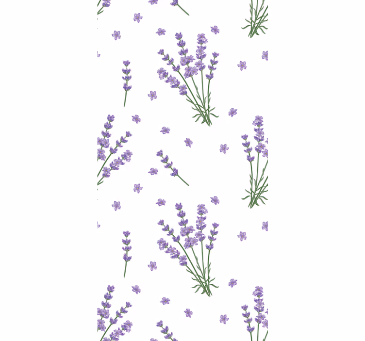 Floral wallpaper provencal lavender design - TenStickers