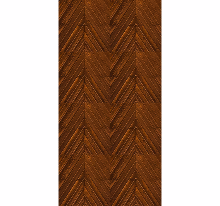 Master bedroom wallpaper with wood zigzag design - TenStickers