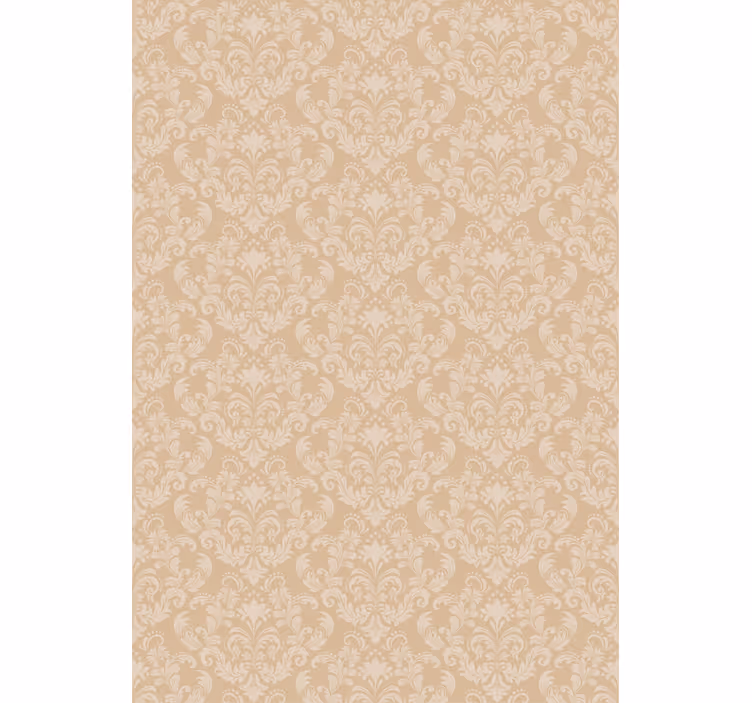 Master bedroom wallpaper damask beige design - TenStickers