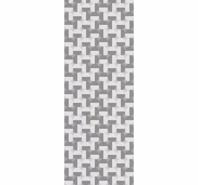 Bedroom wallpaper nordic style gray circle pattern - TenStickers