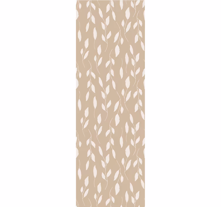Bedroom wallpaper with white paint on brown - TenStickers
