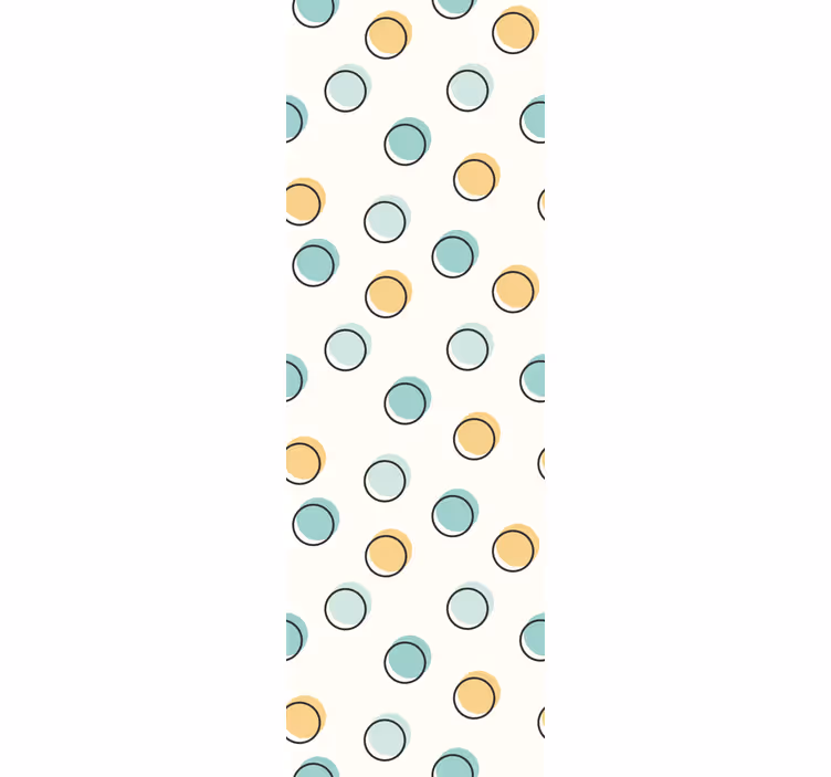 Bedroom wallpaper colorful geometric design - TenStickers