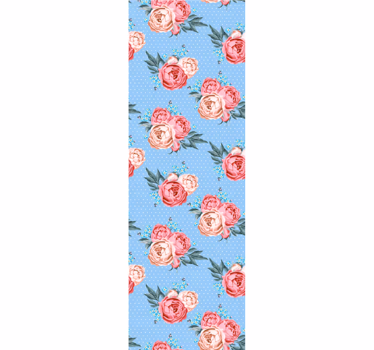 Bedroom wallpaper shabby chic polka dot design - TenStickers