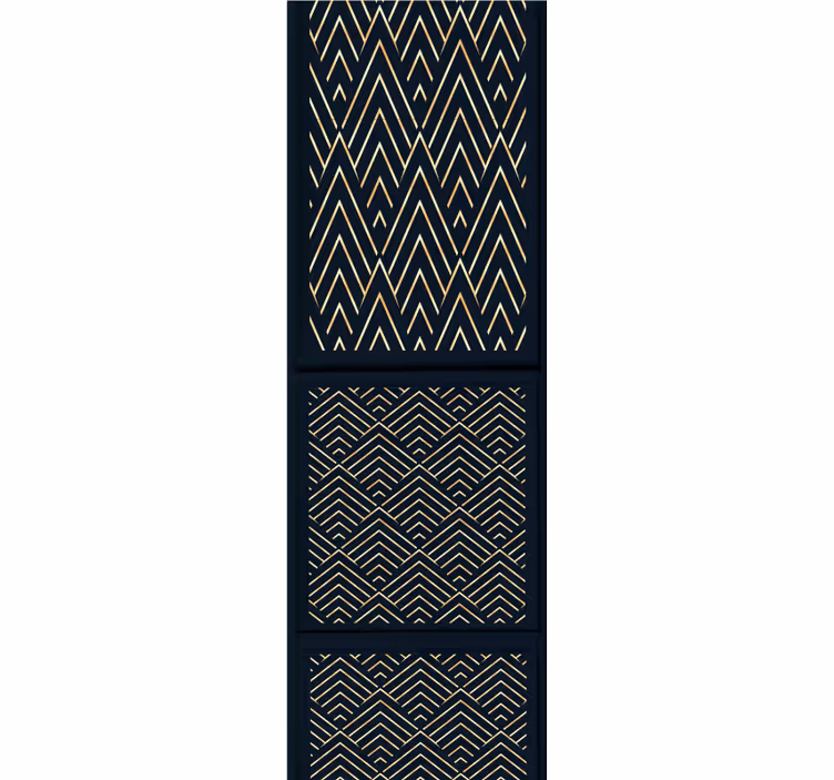 Bedroom wallpaper with a luxurious panel effect - TenStickers