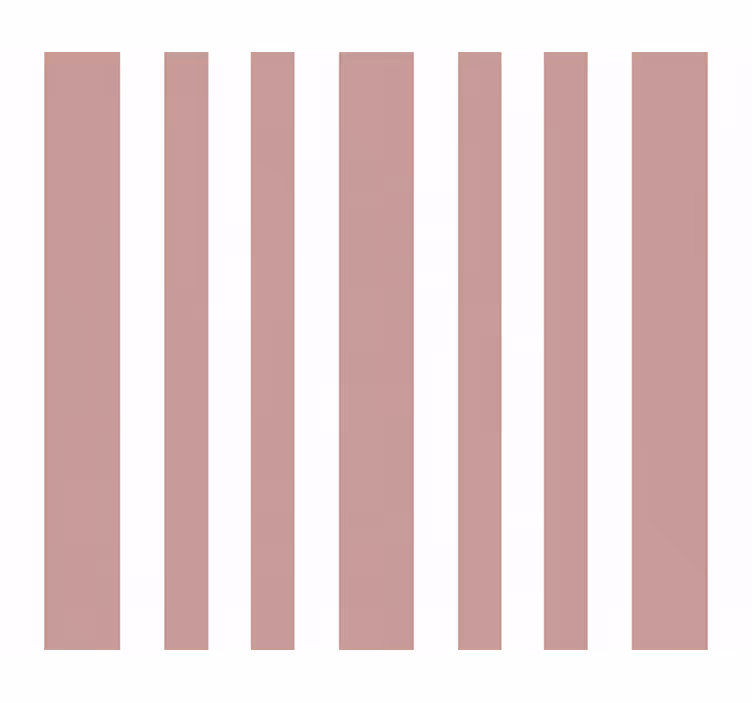 Vertical stripes wallpaper in pink and white - TenStickers