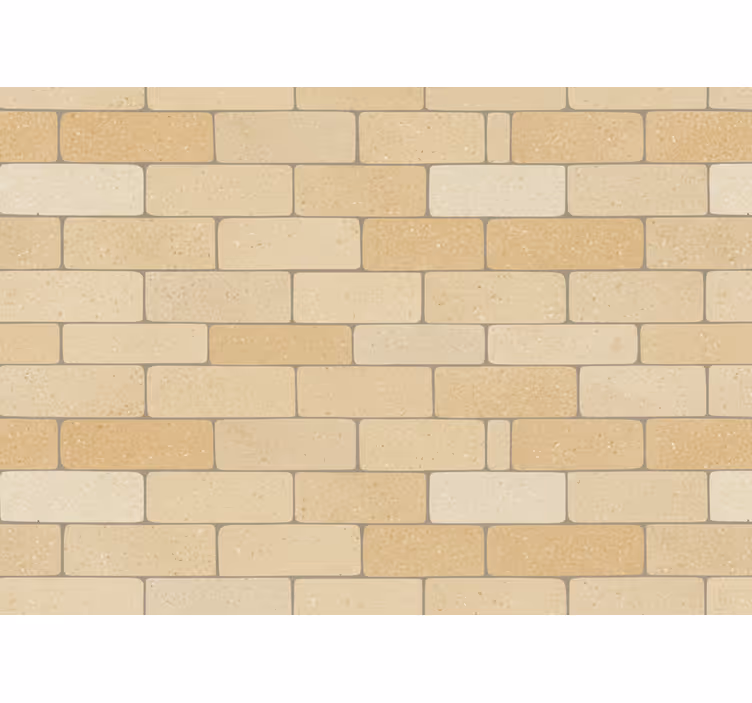 Stone wallpaper beige yellow bricks - TenStickers