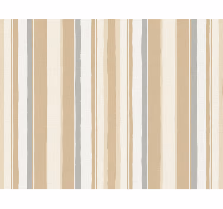 Vertical stripes wallpaper farmhouse white beige - TenStickers