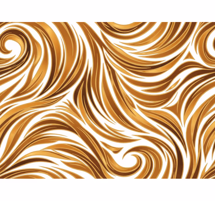Vintage wallpaper golden fur optics - TenStickers