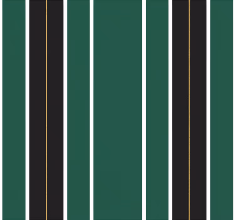 Vertical stripes wallpaper in green and black - TenStickers