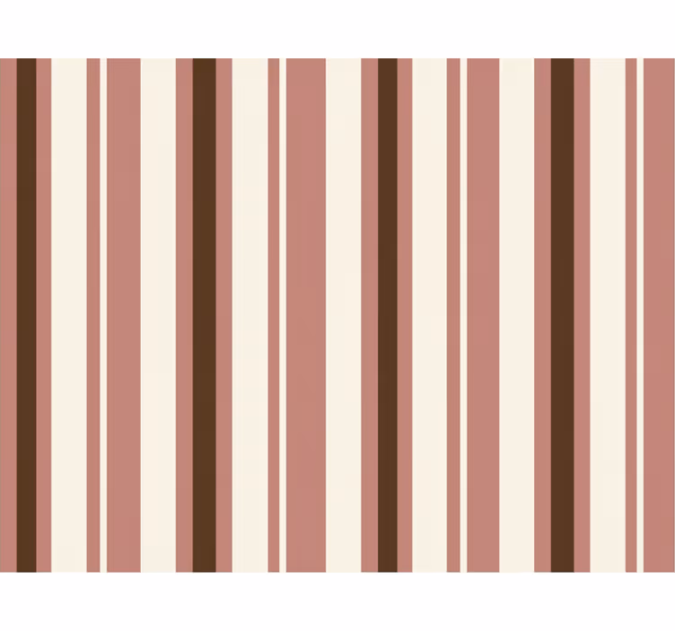 Vertical stripes wallpaper in pink and brown - TenStickers