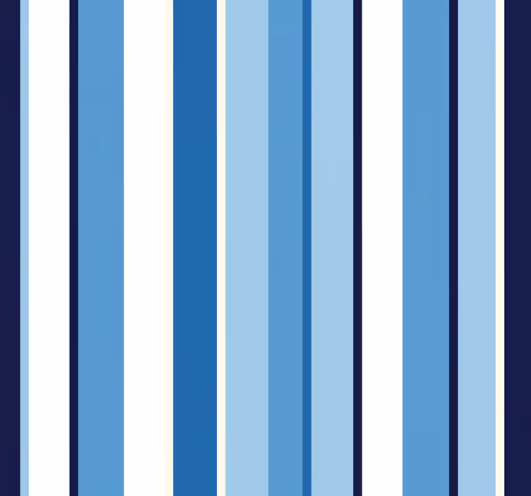 Vertical stripes wallpaper in light and dark blue - TenStickers