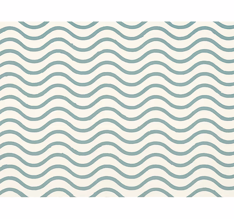 Wallpaper in muted teal pixel waves - TenStickers