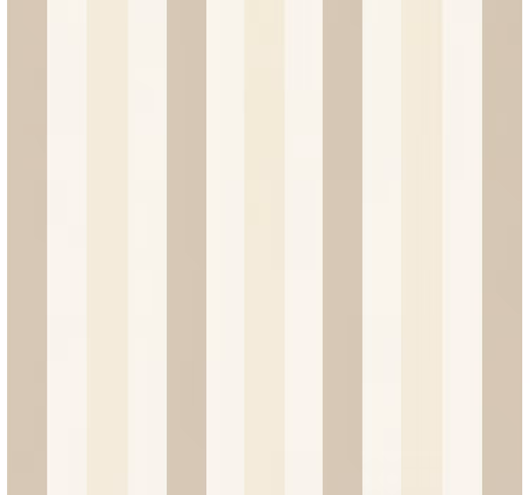 Vertical stripes wallpaper in cream color - TenStickers