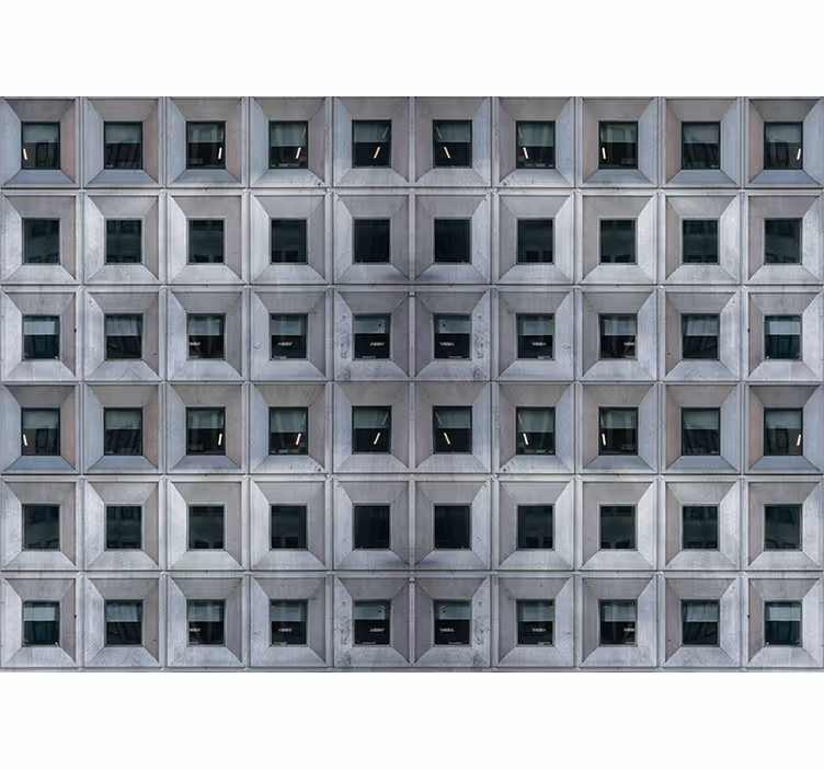 Metal wallpaper inspired by brutalist design - TenStickers