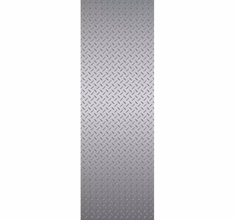 Metal wallpaper stainless steel texture - TenStickers