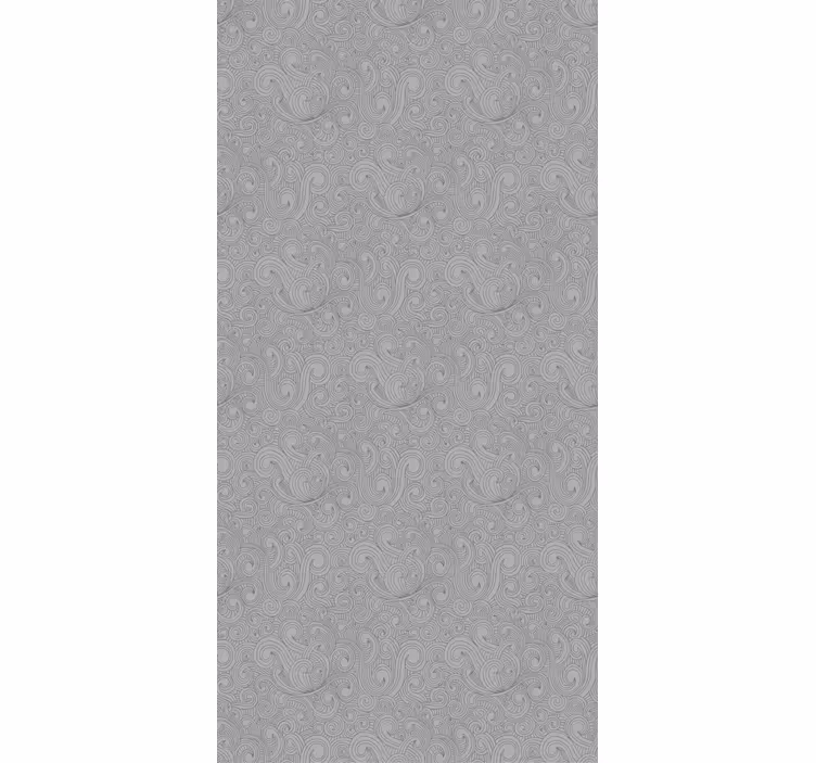 Rustic wallpaper in grey floral tones - TenStickers