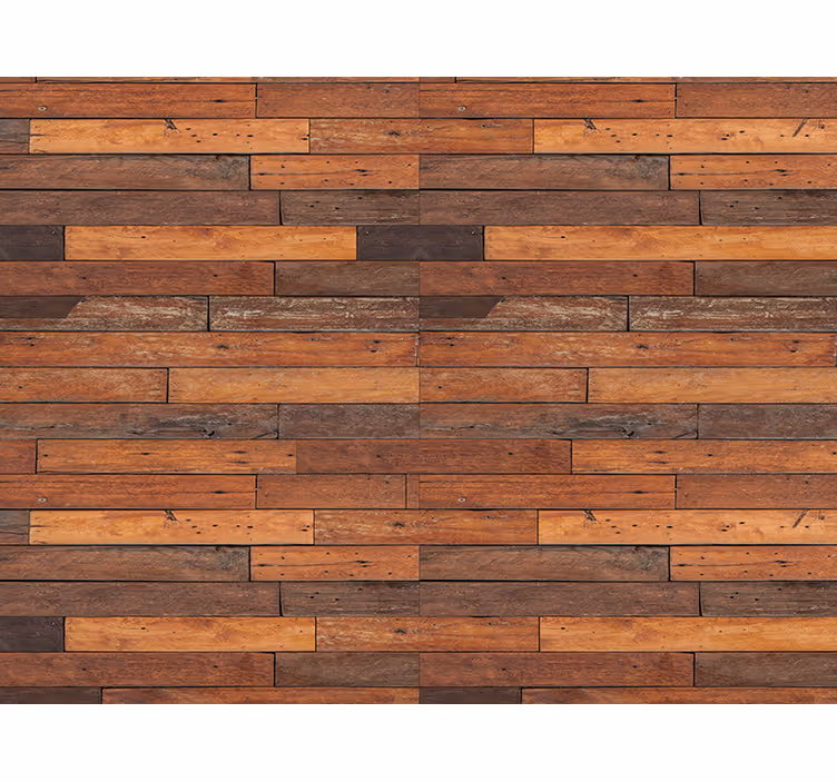 Rustic wallpaper wood planks - TenStickers