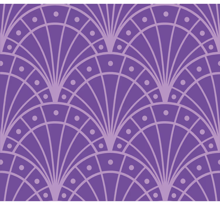Purple wallpaper minimalist lilac art deco - TenStickers